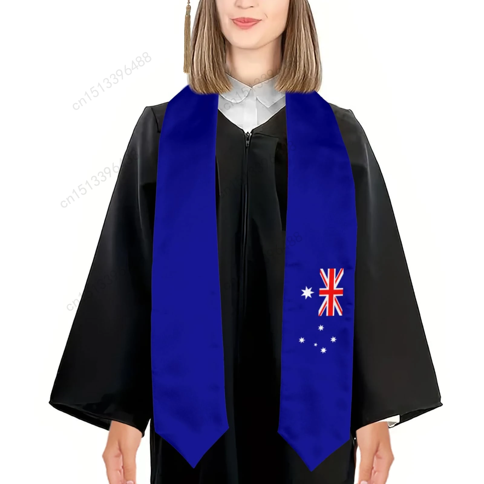 

2025 Australia Flag Graduation Stole Shawl Sash Honor For Study Aboard International Students