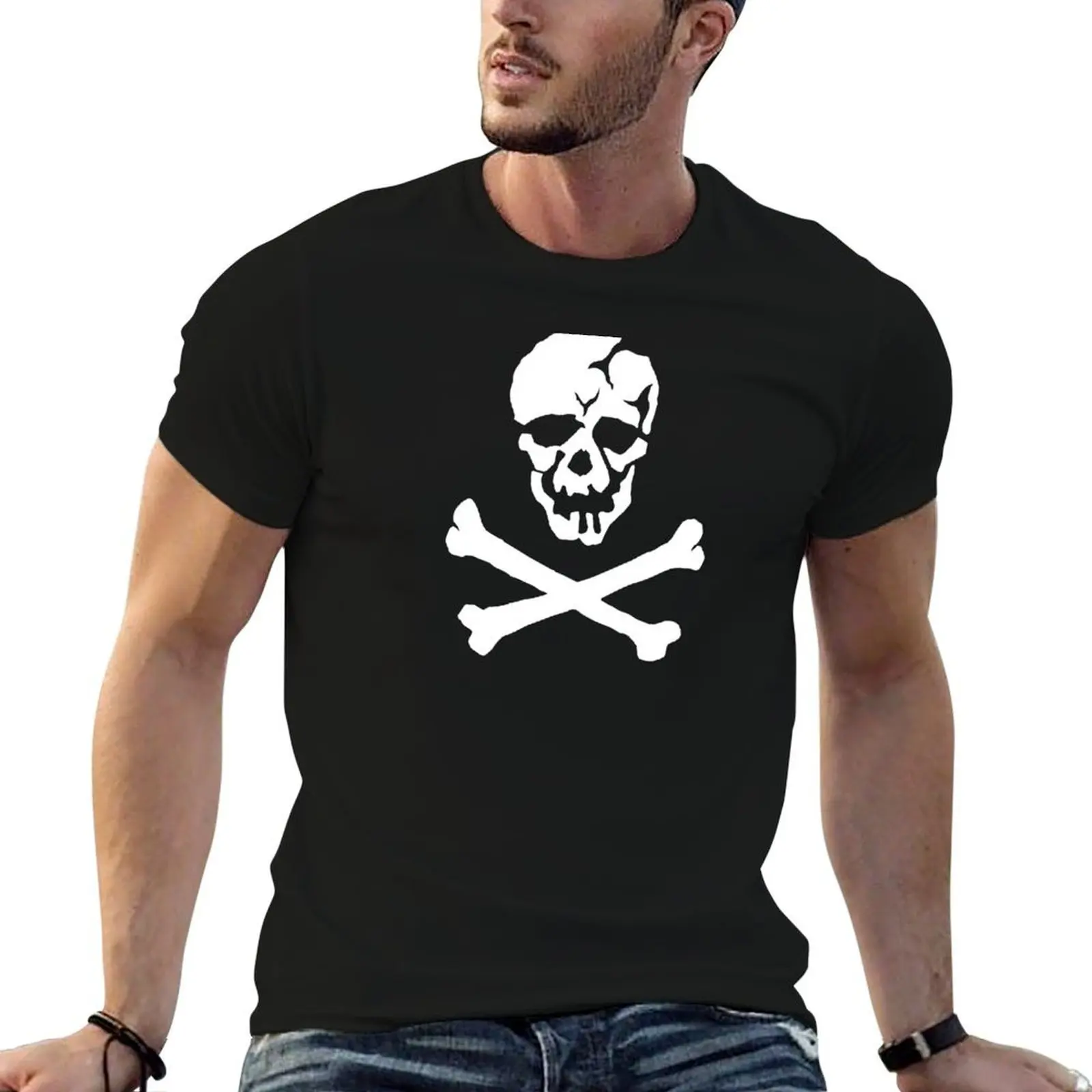 Skull Squadron (white skull) T-Shirt sweat sports fans outfits for men
