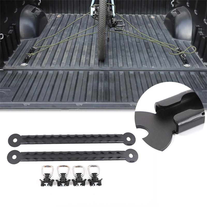 For Toyota Tundra 2022+ Cargo Control L-shaped Aluminum Rail Frame Fixing Belt Professional Bicycle Motorcycle ATV Fixing Belt