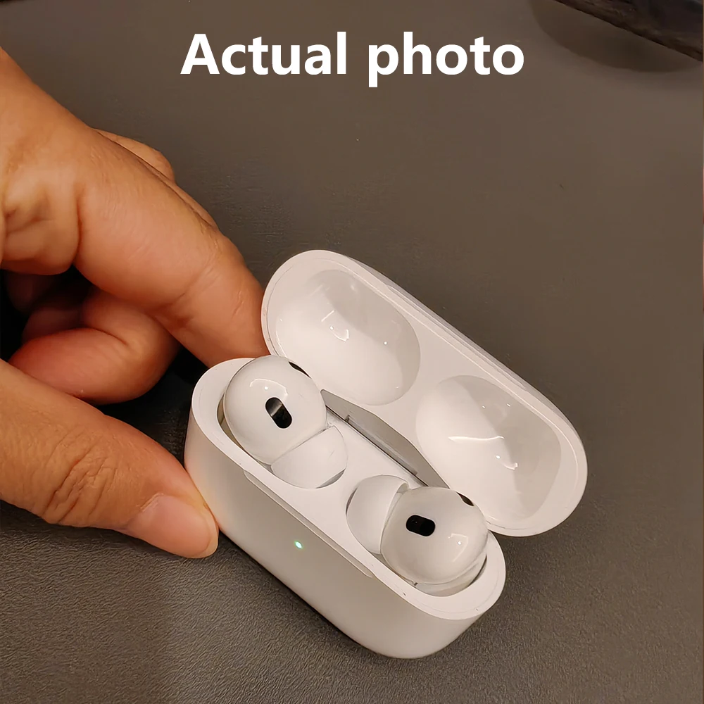 سماعة أذن Apple AirPods Pro الجيل الثاني USB‐C مع خاصية إلغاء الضوضاء النشطة MagSafe الأصلية المزودة بتقنية البلوتوث اللاسلكية