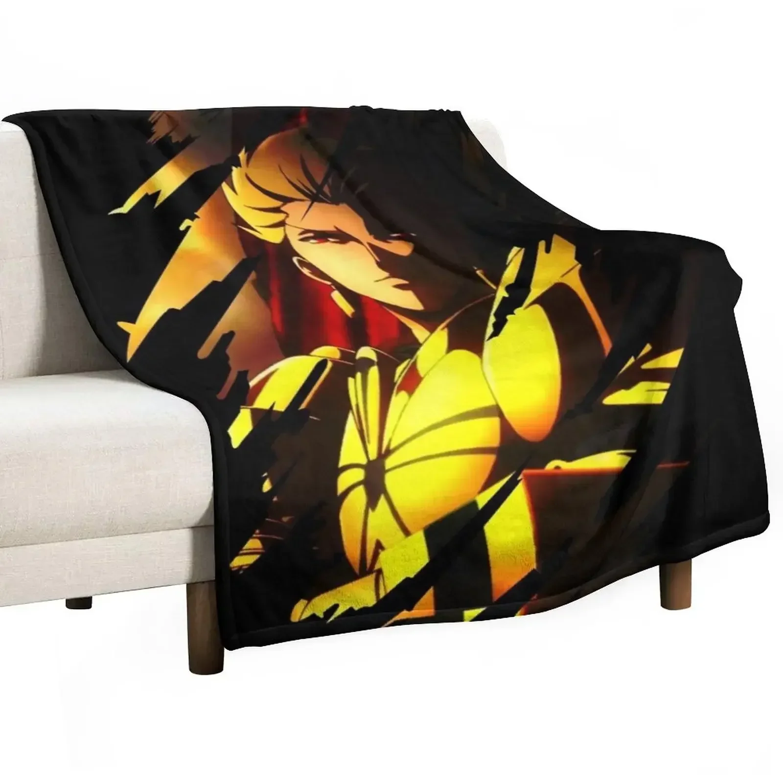 

Gilgamesh Fate Throw Blanket Summer Beddings Sofas warm for winter Blankets