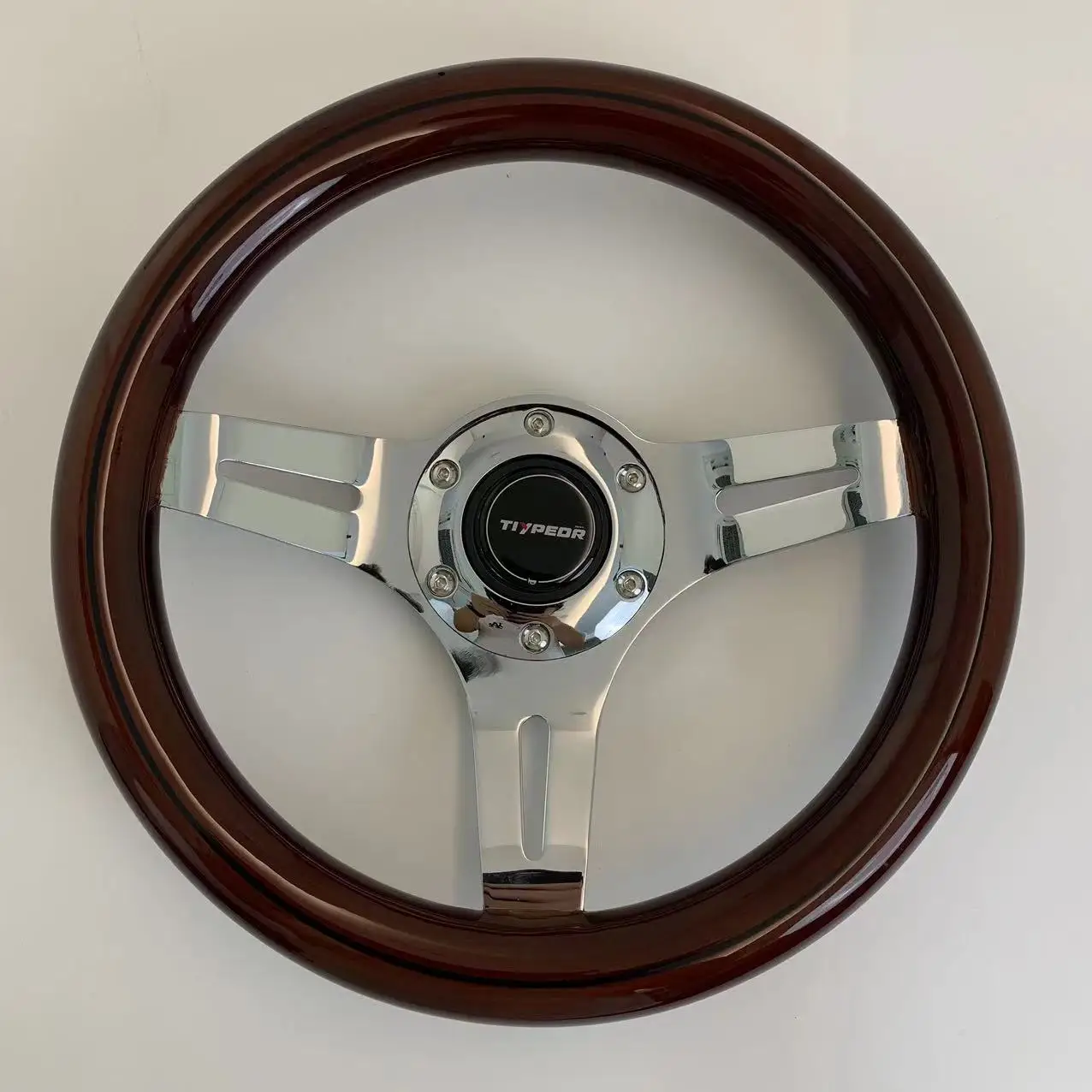 2024 New High Quality Solid Wood Universal 290MM Modification Sport Car Steering Wheel