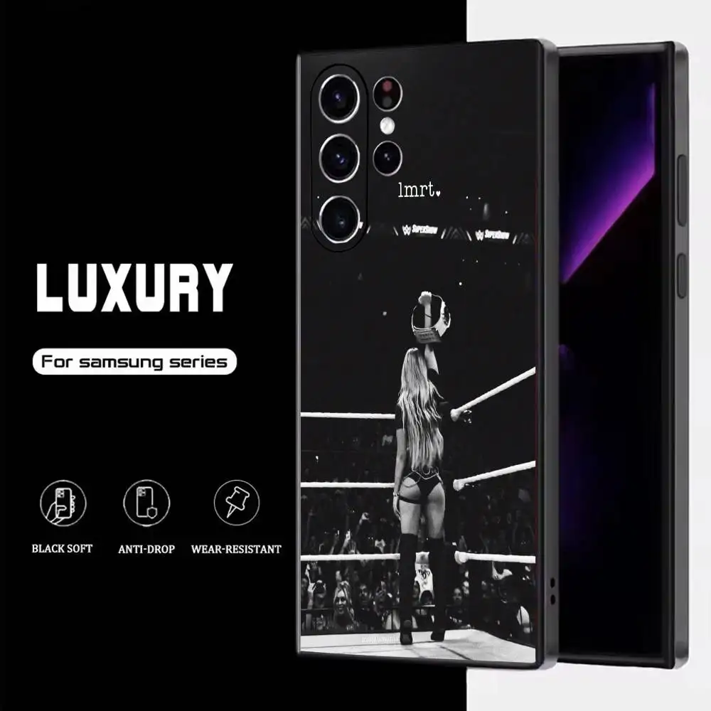 W-WWE L-Liv Morgan Phone Case For Samsung S25,S24,S23,S22,S21,S20,S10,Ultra,Plus,Lite,FE,Soft Silicone Black Cover