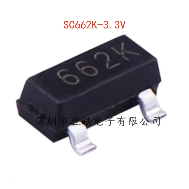 (50PCS)  NEW   SC662K-3.3V   250MA Low Differential Voltage Regulator Chip     SOT-23   SC662K-3.3V    Integrated Circuit