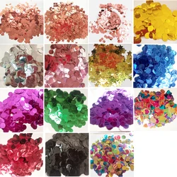 300/500/1000g Pink Silver Rose Gold Star Round Confetti 1.5cm Glitter Foil Confetti For Bithday Wedding Baby Shower Party Decor