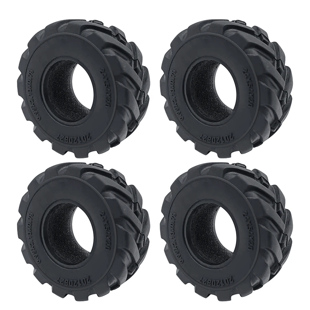 YEAHRUN 4 Stück 1,0 Zoll weiche Gummi-Radreifen 50/54/58/62/64/65 mm für TRX-4M 1/18 Axial SCX24 1/24 RC Crawler Car Upgrade-Teile