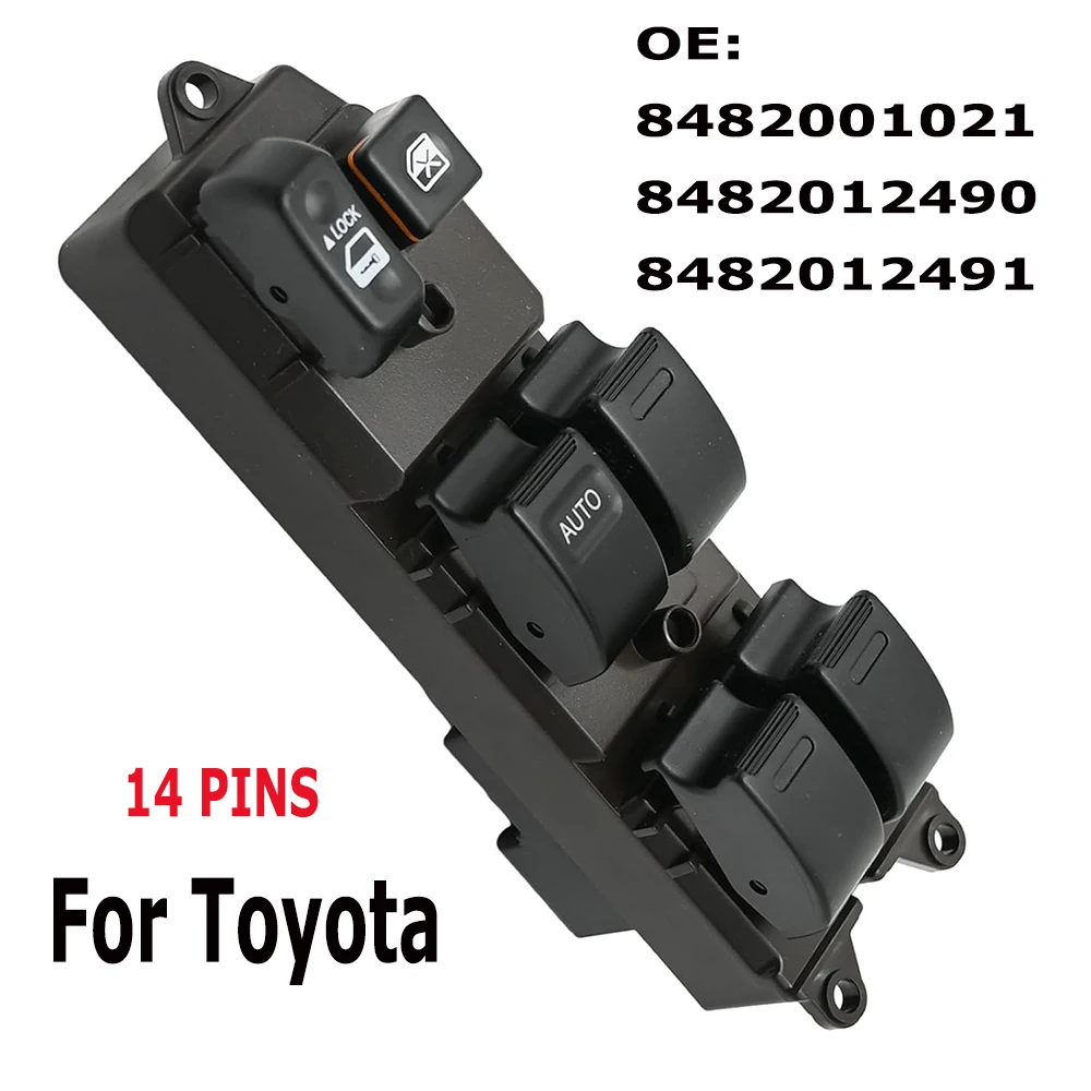 Front Left Electric Power Window Switch Button 8482001021 For Toyota Corolla Matrix Camry Sienna Scion Pontiac Car Accessories