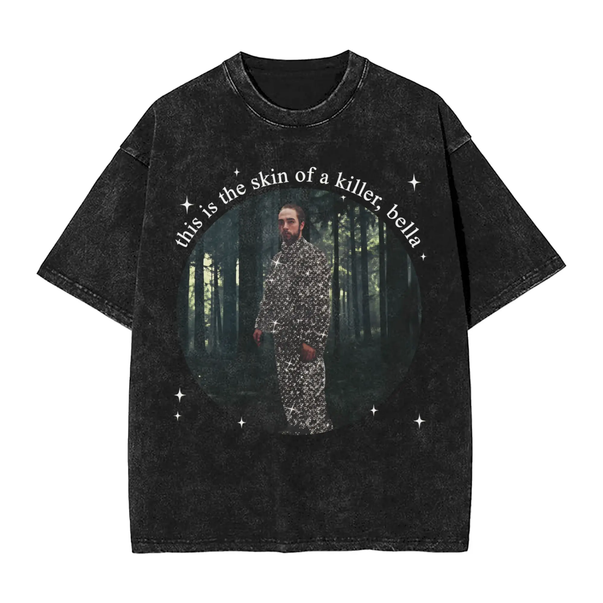 Twilight  T-Shirt Edward Cullen Novelty T-Shirts Short Sleeve Streetwear Tops Summer Casual Round Neck Plus Size Tees