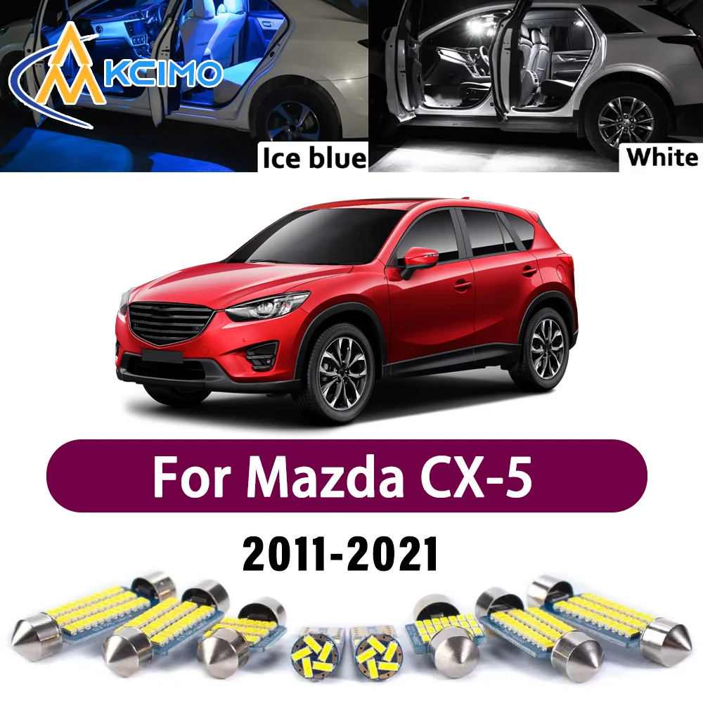 

Error Free LED Interior Light Kit for Mazda CX-5 2011-2021 Premium Bright Dome Trunk Mirror Reading Lamps Canbus