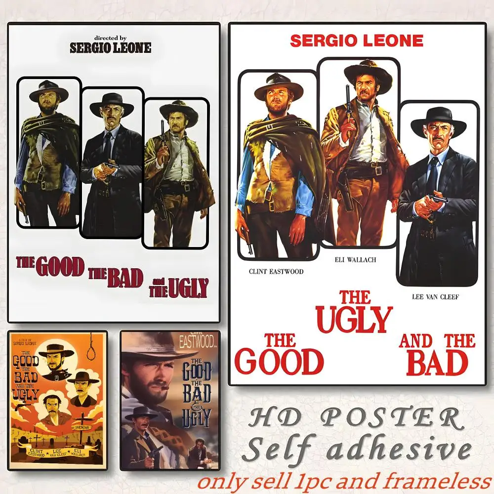 Movies T-The Good the Bad and the Ugly Poster Gift with prints Home bedroom living room decoration promotion and display