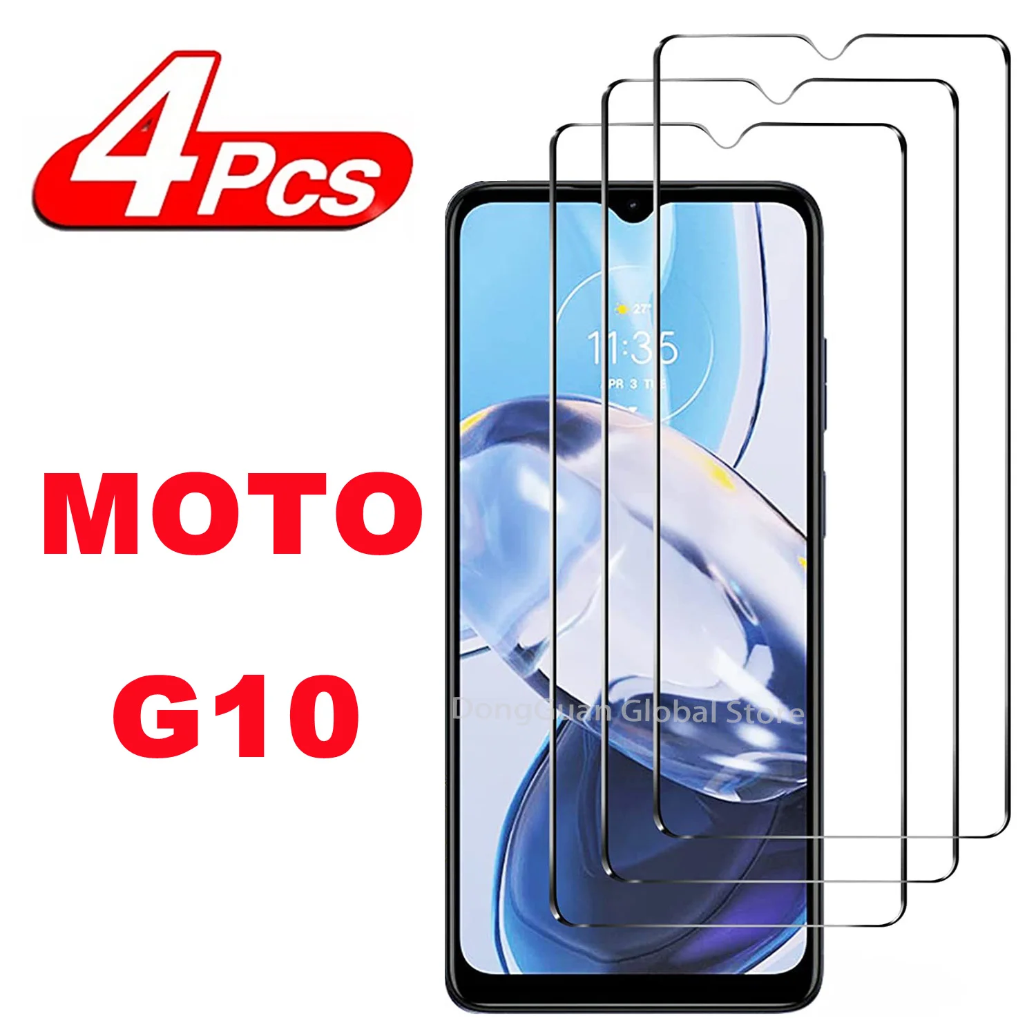 Película protectora de vidro temperado para motorola moto g10, g10, power, 2 ou 4pcs