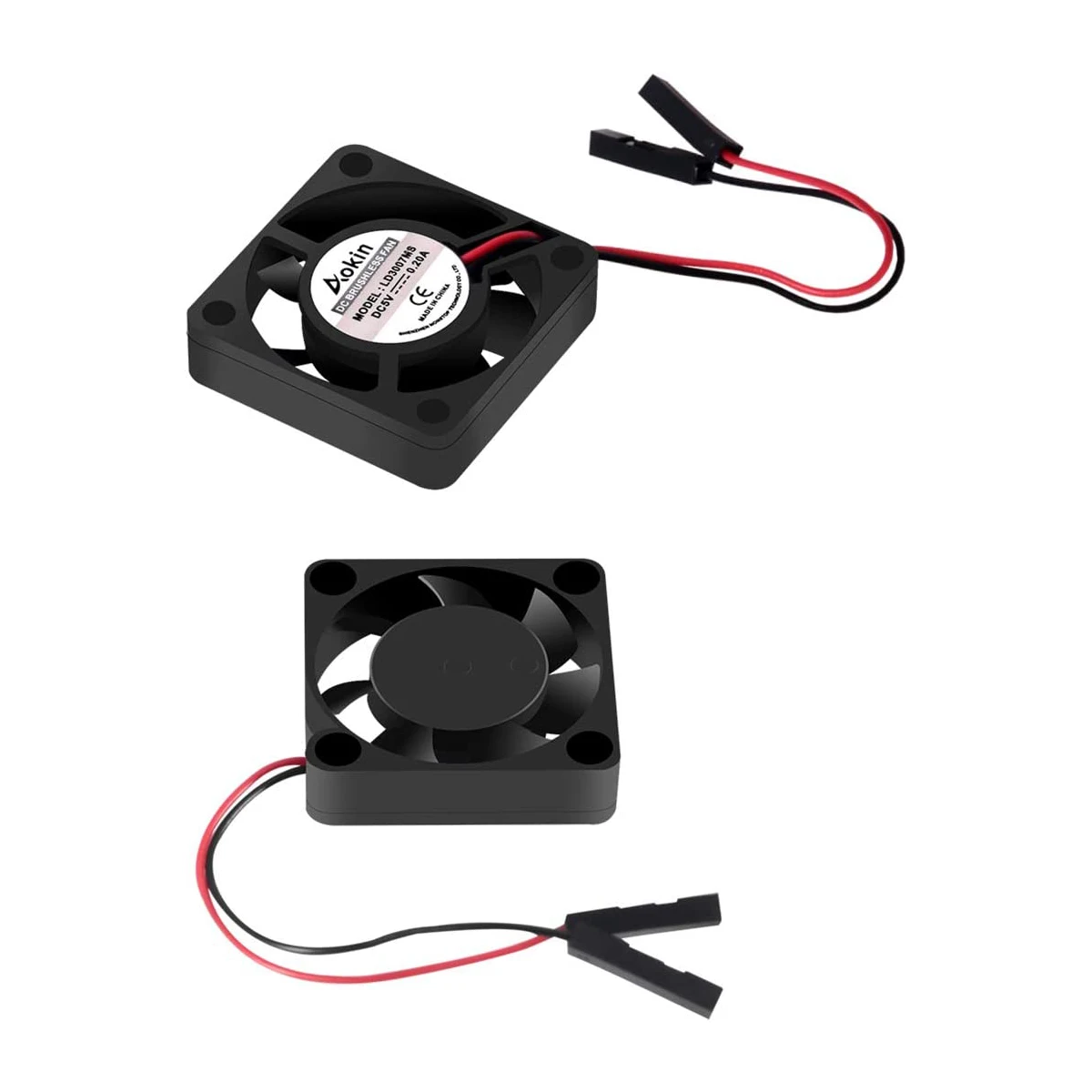 Cooling Fan 30 x 30 x 7mm DC 5V/3.3V Brushless CPU Cooling Fan with Screws for Raspberry Pi 4 B, Pi 3 B+, Pi 3 B, Pi 2 B