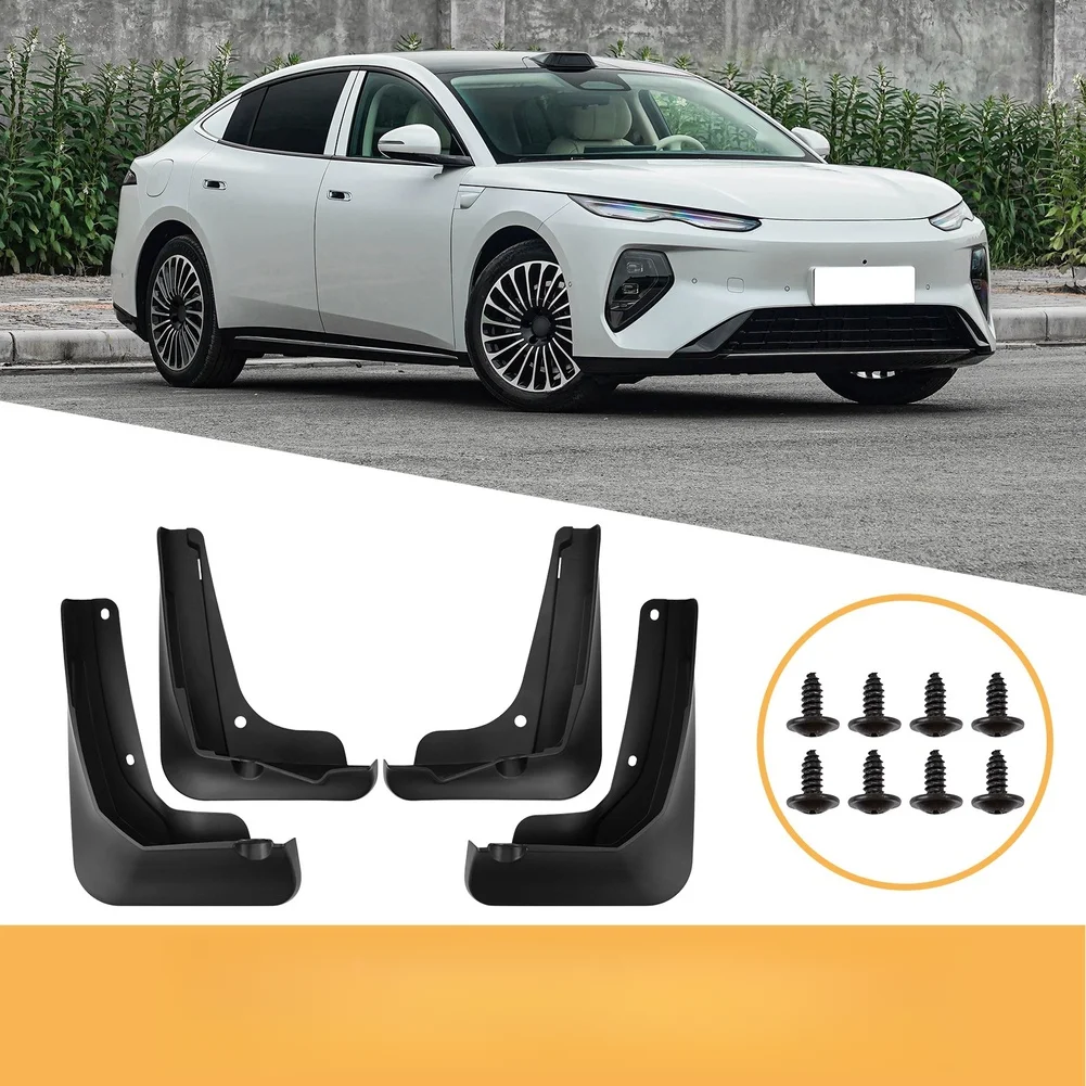Car Mudguards Compatible with For BYD Seal 08 Model Year 2027 and Later ABS Black Mud Flaps for Front Rear Wheels
