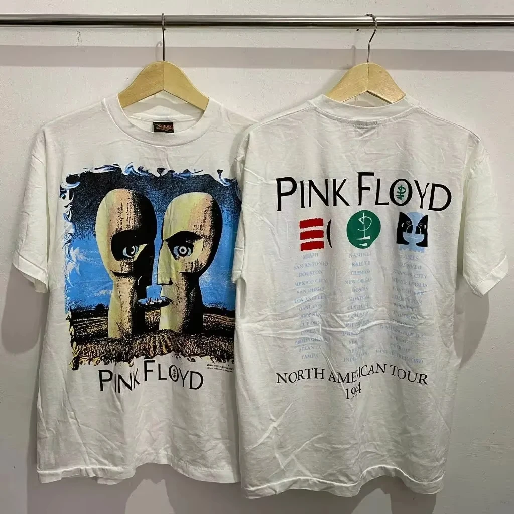 Pink Floyd T-shirt Vintage Heavy Metal Band T-shirt 2026 Summer New Men Women Fashion Casual Cotton Oversized T-Shirt Street Y2K