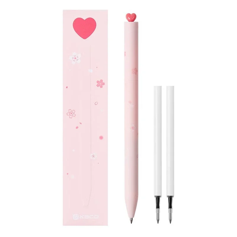 الصحافة الدورية 0.5 مللي متر جل أقلام كاكو Kawaii ستار القلب تسجيل عالية السعة القلم ل فتاة لطيف هدية مكتب طالب المدرسة الملحقات