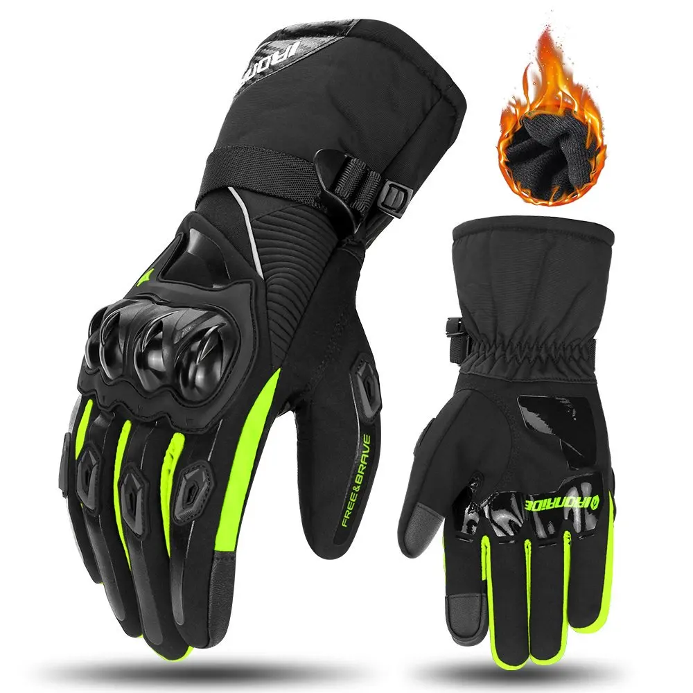 

Men's Motorcycle Gloves Winter Windproof Warm Moto Protectionn Gloves 100% Waterproof Motocross Touch Screen Riding Gloves M-2XL