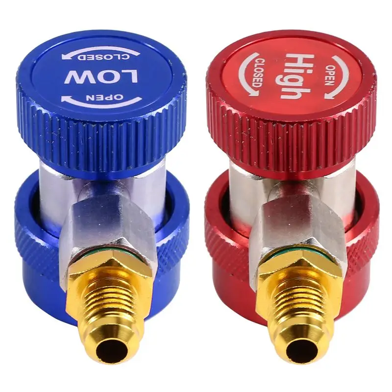 HHTL R134A Car Air Conditioner Fluoride Converter Quick Coupler Connector Adapter Adjustable Auto Repair Tools