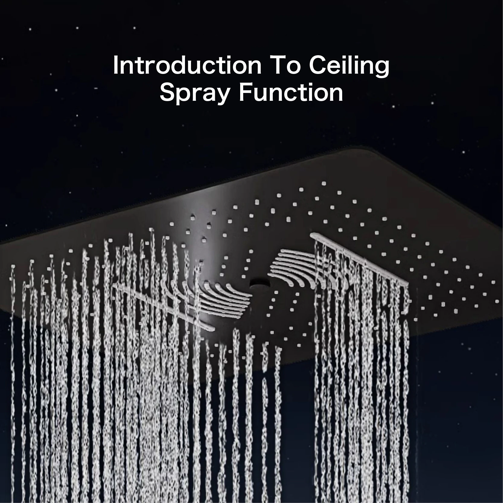 Gun abu-abu kuningan mewah LED tampilan digital sistem pancuran suhu konstan tertanam langit-langit mixer kamar mandi air panas dan dingin