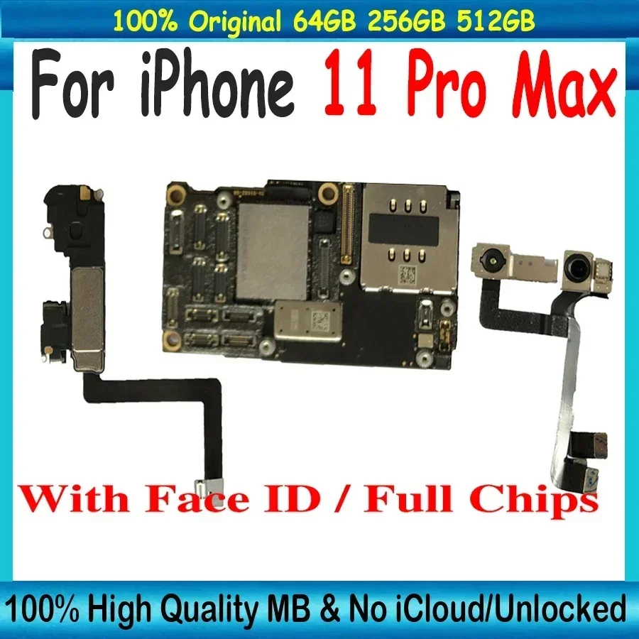 Totalmente testado para iphone11 pro max placa lógica placa-mãe
