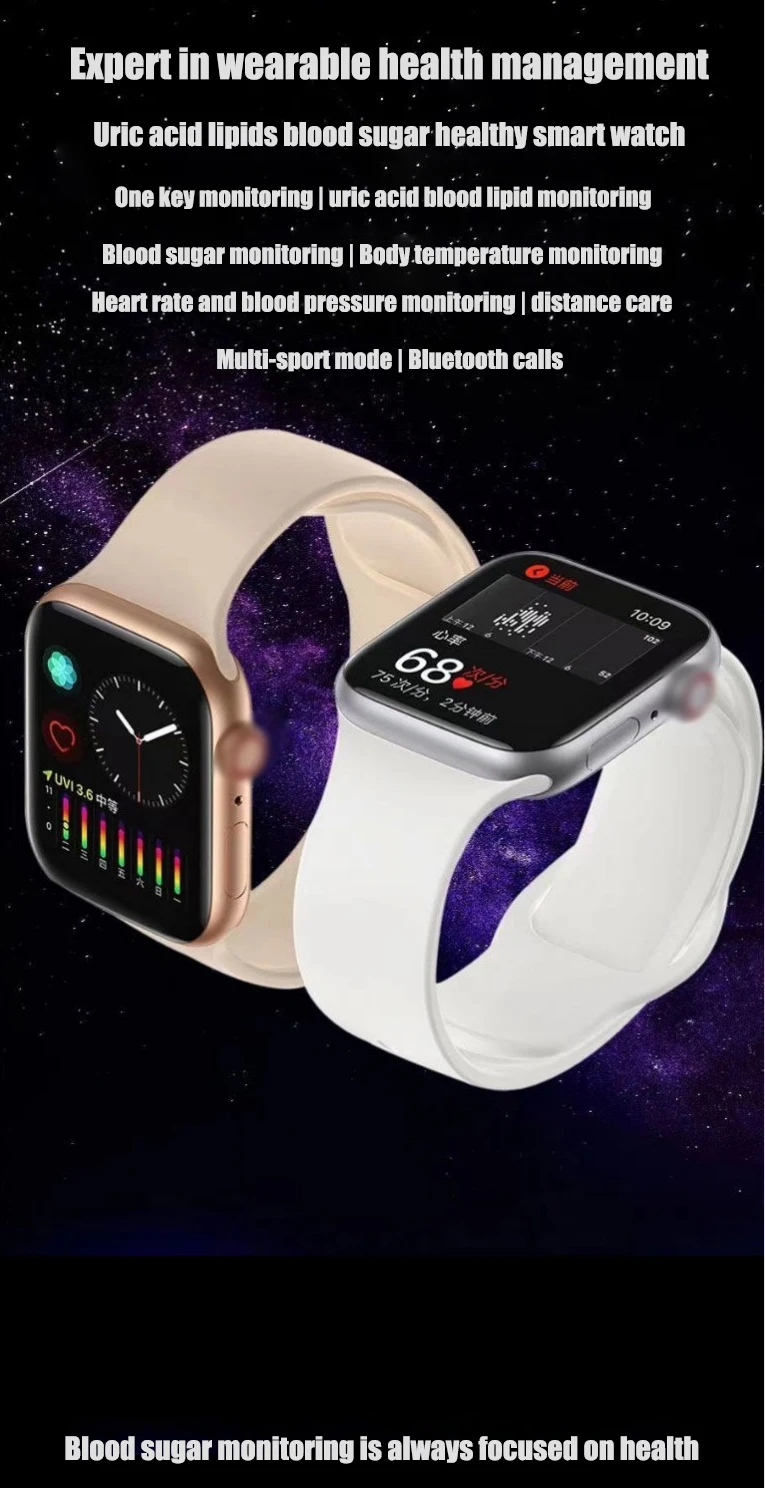 Non-Invasive 24-Hour Health Monitor for Glucose, Blood Pressure, Heart Rate and Sleep Tracking description 1