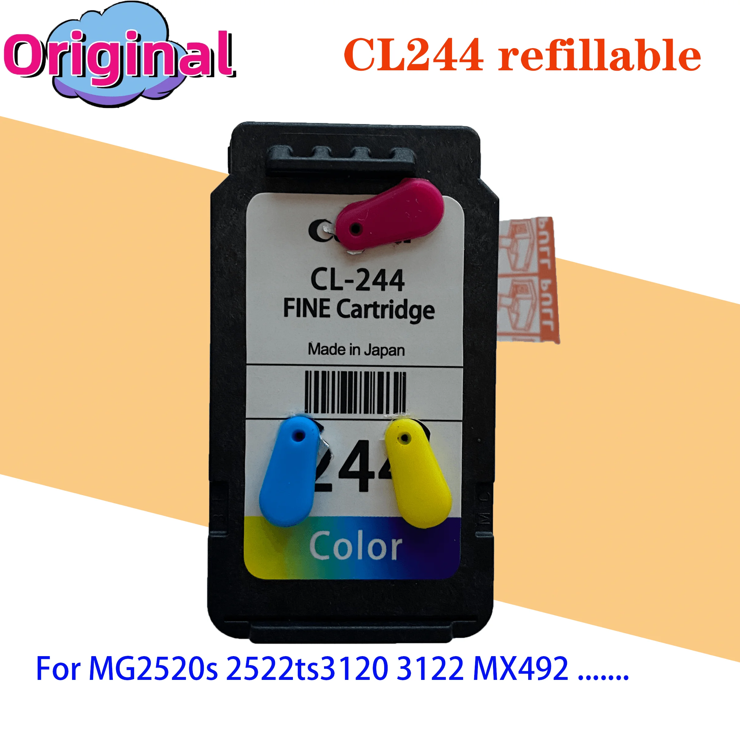 PG243 CL244 243 244 Ink Cartridge for Canon MG2924 MG2420 MG2520 IP2820 IP2920 printer 243XL 244XL PG243 CL244 PG-243XL