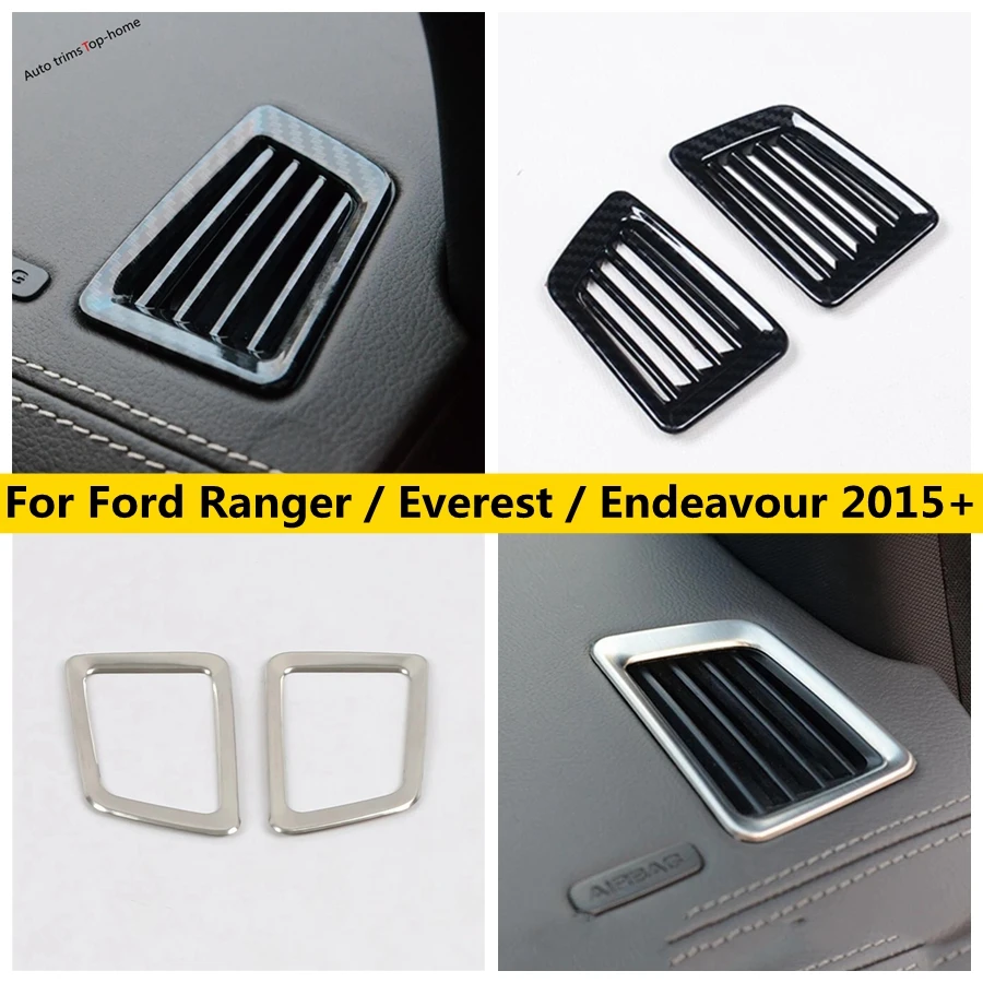 

Air Conditioning AC Vents Frame Cover Trim Dashboard Air Outlet Decoration Fit For Ford Ranger / Everest / Endeavour 2015 - 2020