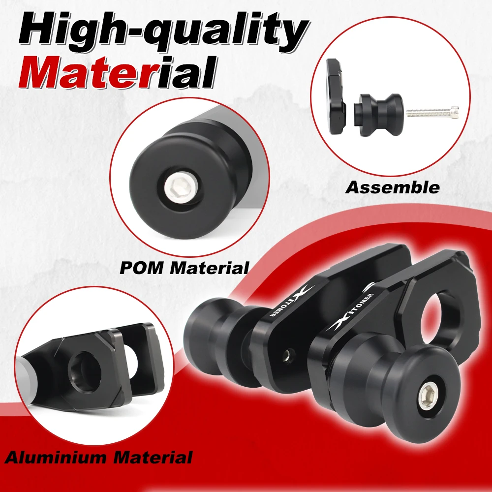 Fit For Honda CB650F CB650R CBR650F CBR650R CRF1000L Africa Twin ADV Cotton Reels (Offset) Swingarm Slider Spools Stand Bobbins