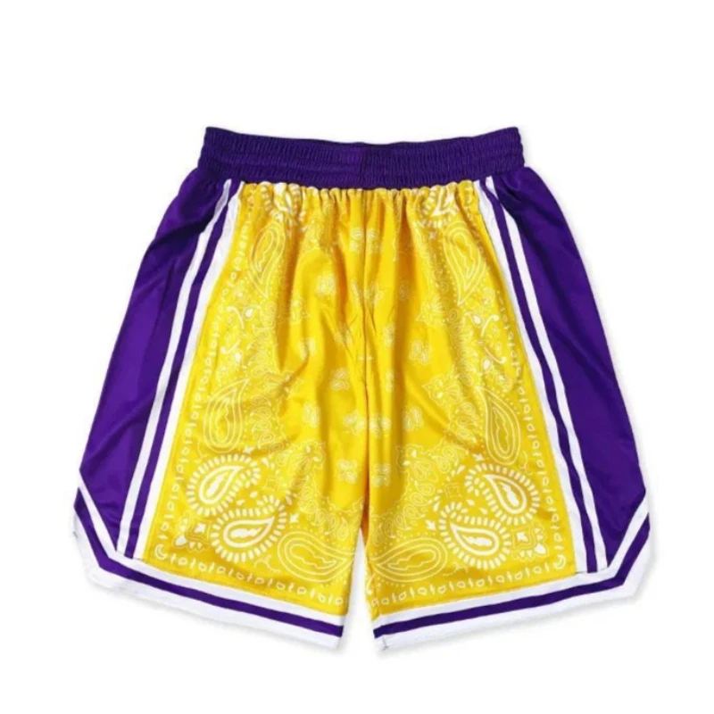 

American Sports Basketball Shorts Men Running Training Breathable Quick Dry Fitness Trend Beach Shorts Summer Streetwear Bottoms