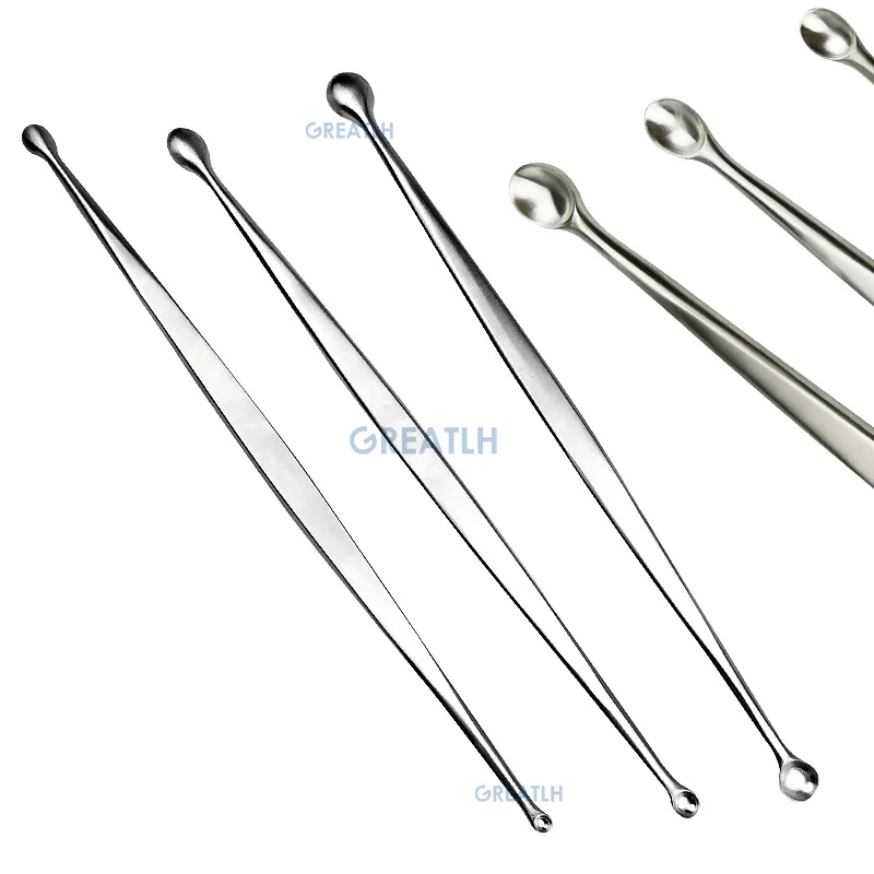 Double End Oval and Round Volkman Bone Curette Stainless Steel Orthopedic Surgical Instrument pet