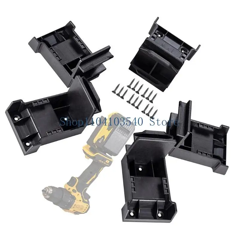 

02DC 5Pcs Wall Mount Battery Holder For Battery Dock Holder Battery Storage Fixing