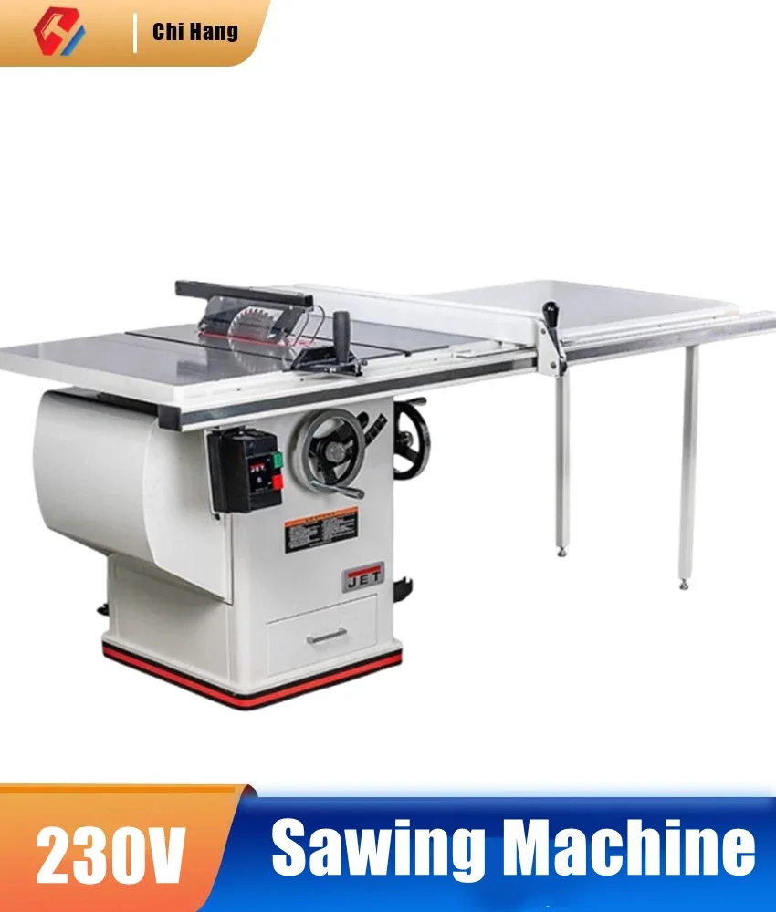 New 220V 2.2KW 10-inch Woodworking Sliding Table Saw Professional Grade Precision Induction Motor Woodworking Panel