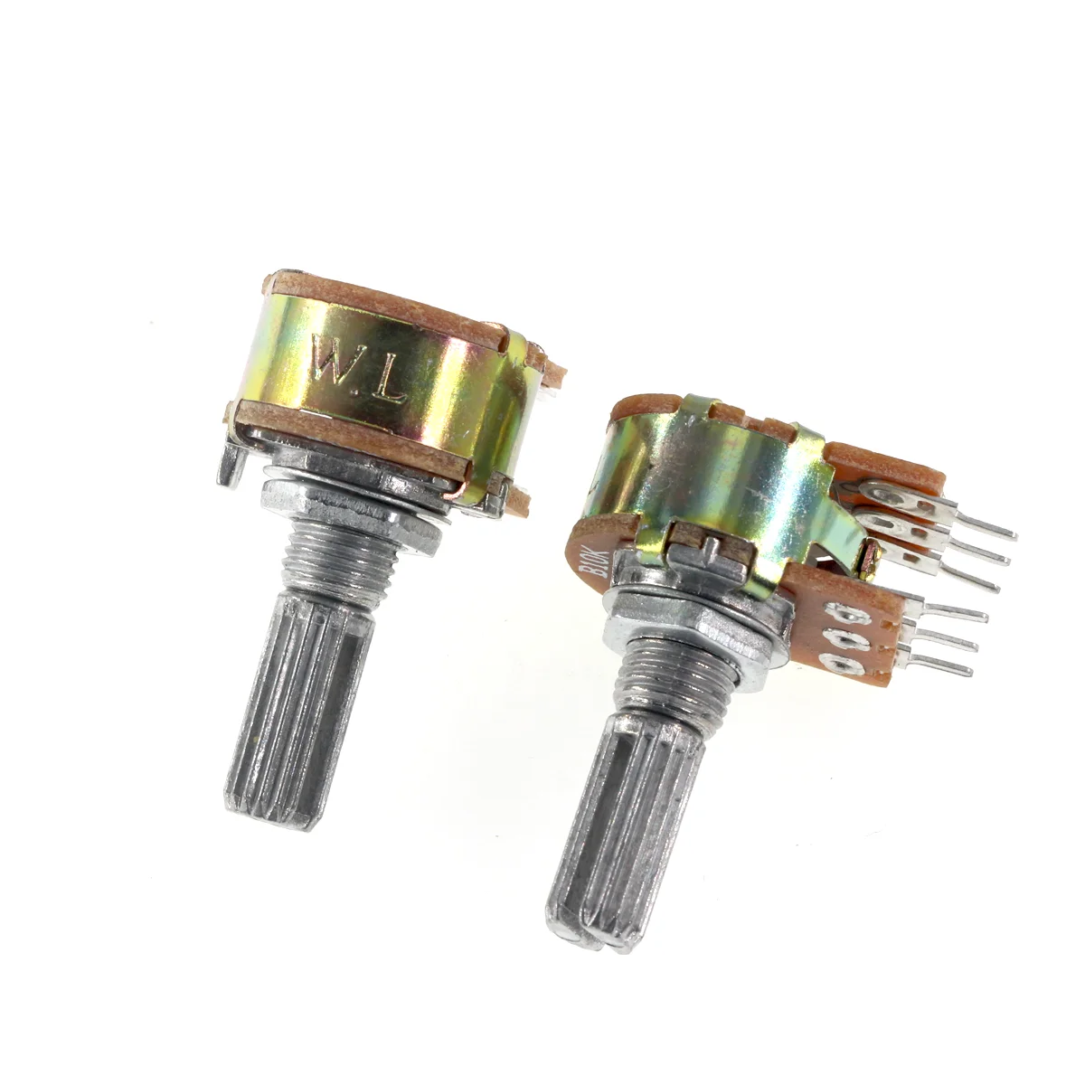 5 قطعة واحد مزدوج الجهد L15MM L20MM WH148 B1K B2K B5K 10K 20K 50K 100K 250K 500K 1M 3PIN 6PIN