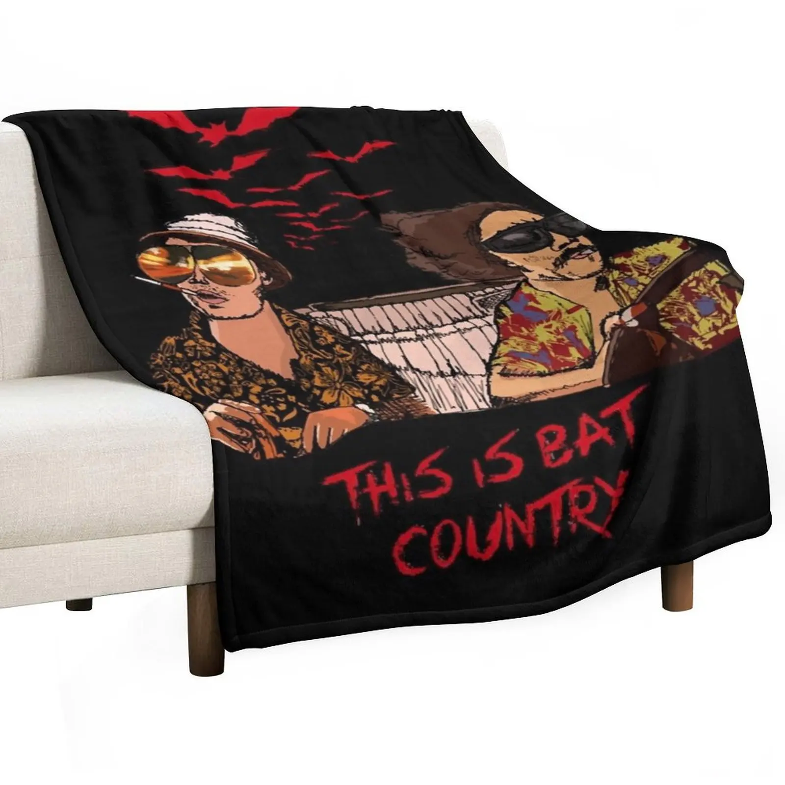Gift For Men Bat Country Las Vegas Throw Blanket Luxury Throw Decorative Sofa Sofa Throw Furry Blankets view 3