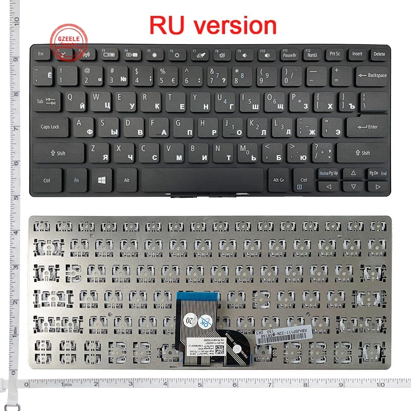 US/Russian Keyboard for ACER SPIN 1 SP111-32N SP111-34N SP111-32 SP111-34 6B.GRMN8.003  HQ21011495000  NK.I111S.03Y  SV1T_A81B