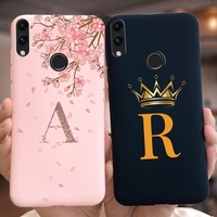 For Huawei Honor 8C Case Honor 8A Cute Crown Letters Cover Soft Silicone Phone Case For Honor 8X Honor8C Back Cover Fundas Coque