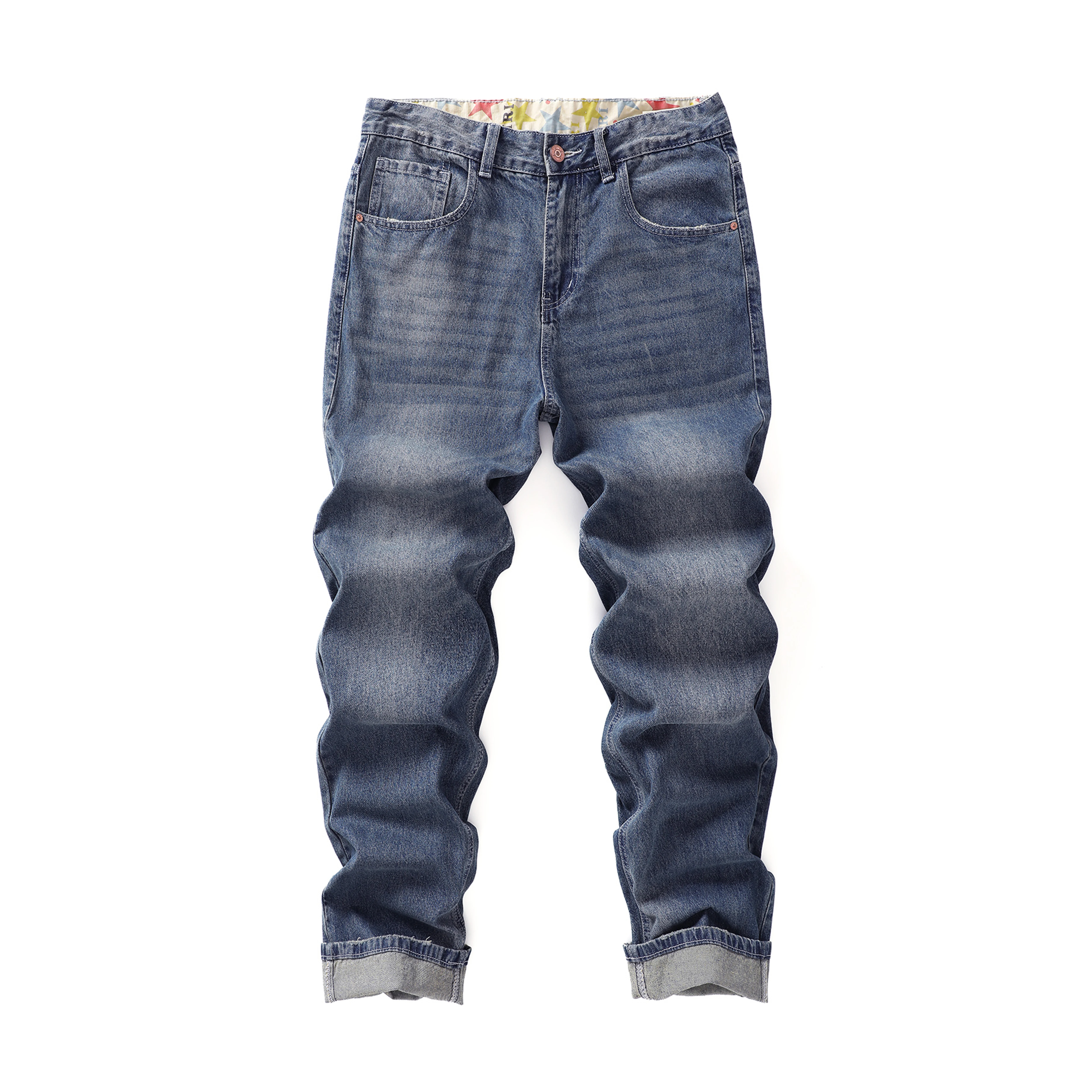 

Men's Relaxed Fit 5-Pocket Wide Leg Jeans