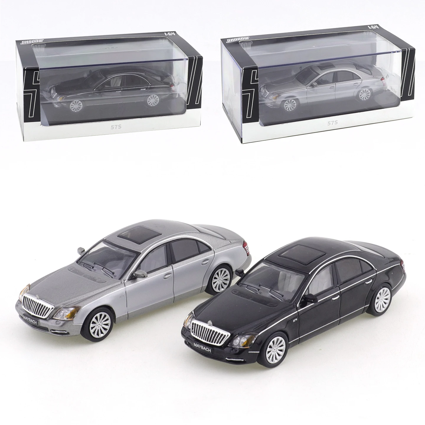 

DCT/SHADOW 1:64 Mercedes-Benz Maybach 57S модель автомобиля из сплава, имитация коллекционного украшения
