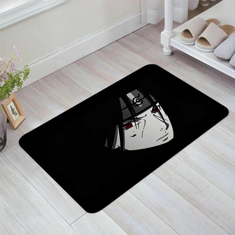 

Cool I-Itachi Anime Floor Mat Aesthetic Room Decoration Doormat Entrance Door Balcony Kitchen Carpet Rugs Carpets Home Foot Rug