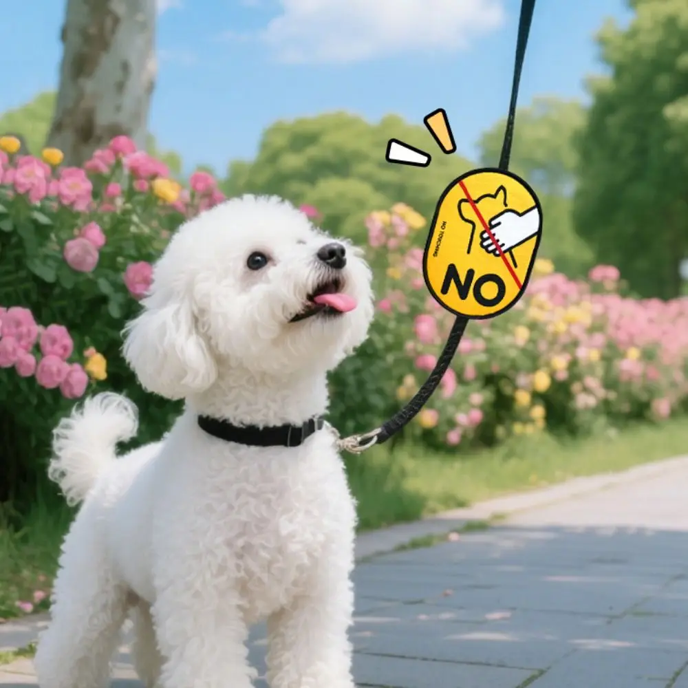 

Waterproof Pet Social Stickers Decorative Double-sided Dog Social Reminder Sticker Cartoon Pet Identification Stickers