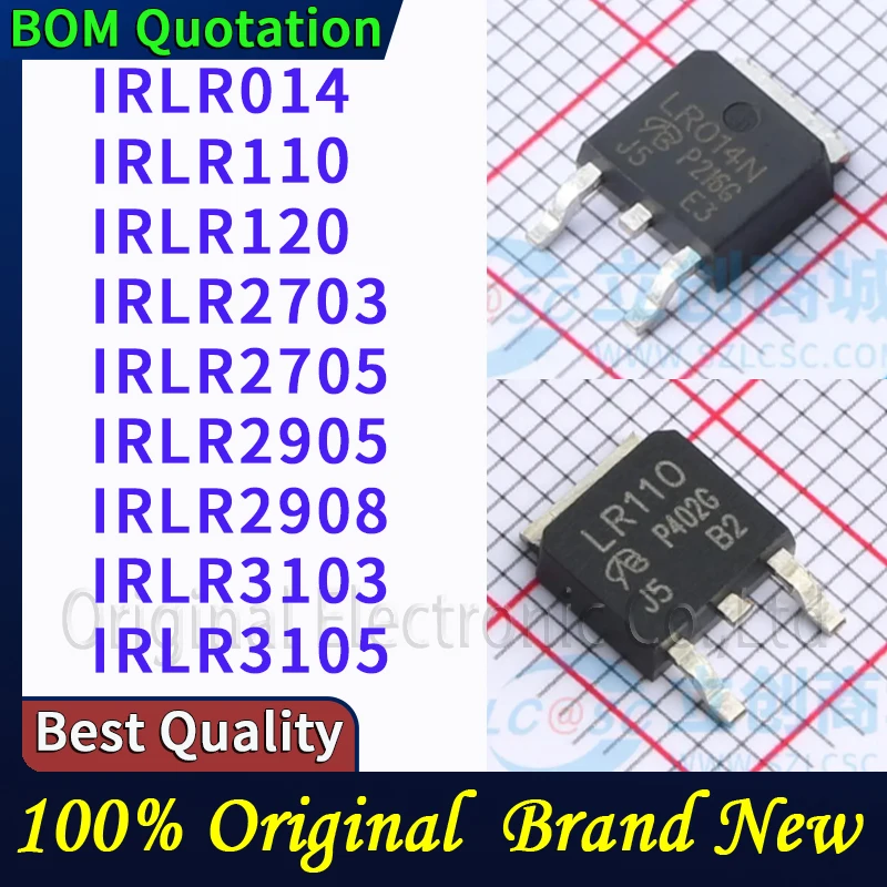 

5 шт./лот IRLR014 IRLR110 IRLR120 IRLR2703 IRLR2705 IRLR2905 IRLR2908 IRLR3103 IRLR3105 В наличии Оригинальные высококачественные компоненты