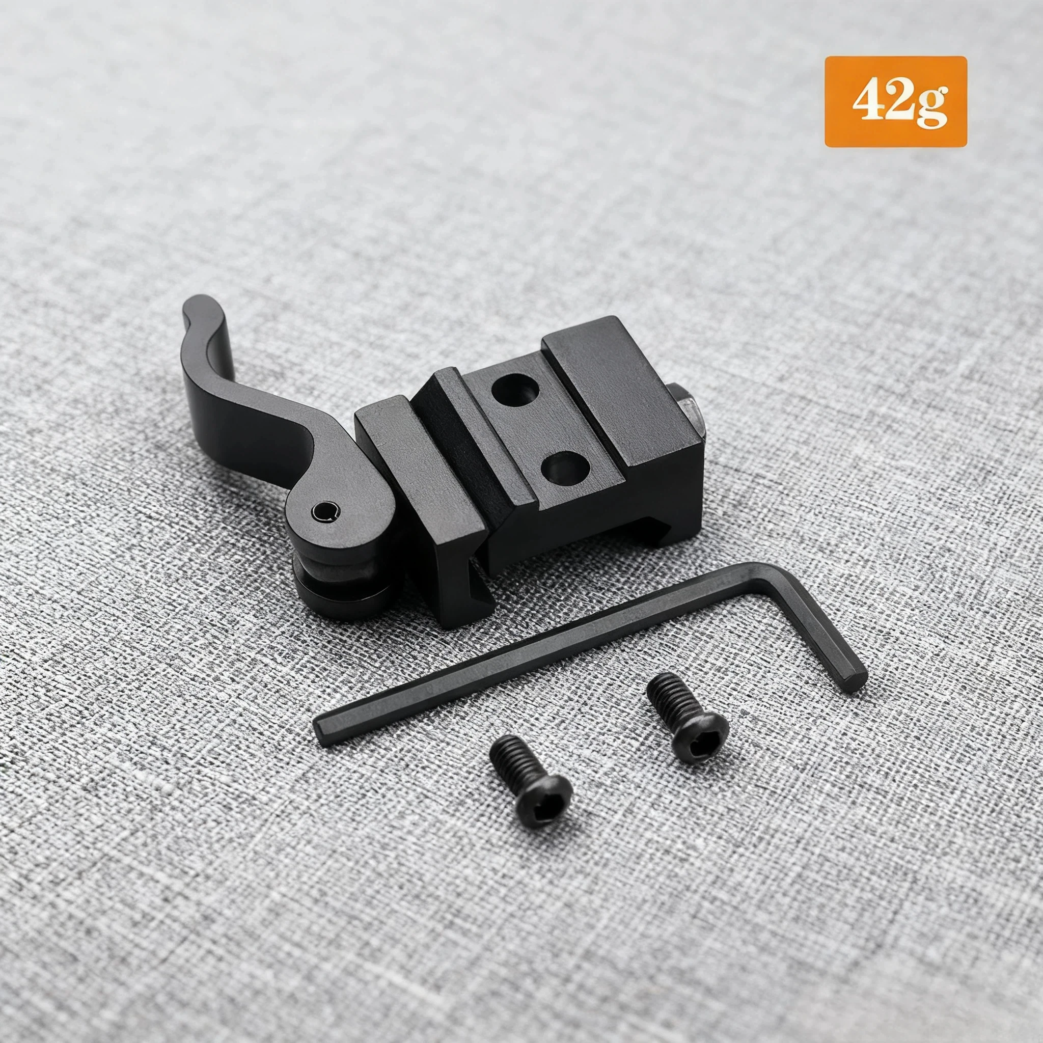 New Tactical Flashlight Quick Release Mount - 21mm Aluminum Alloy Rail Bracket for Outdoor Hunting Shooting