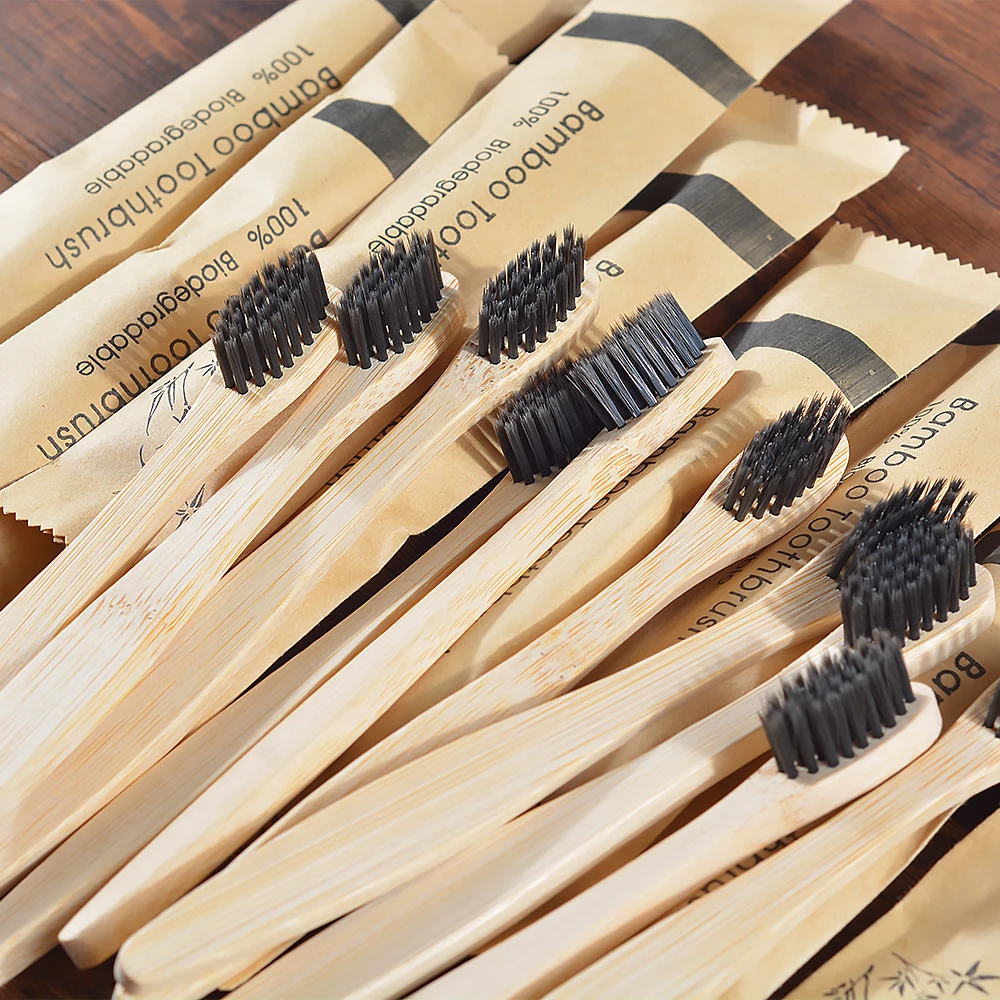 10Pack Kinder Weichen Borsten Bambus Zahnbürste Freundliche Zahnbürste Sets Zähne Tiefen Reinigung Dental Mundpflege Kind Zahnbürste – Detail 3