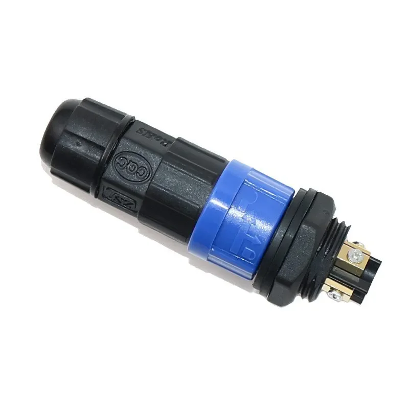 M16 Self-locking Waterproof Joint Plugs IP68 Copper Gold-plated 2 3 4 Pin Female Male Soldering Wire Connector Panel Plug Socket