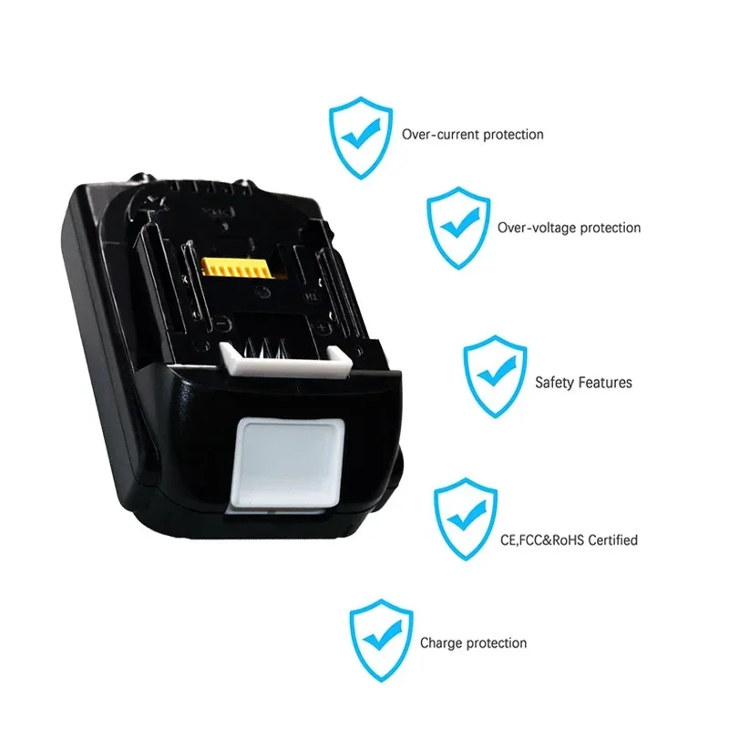 마키타 BL1815 배터리 BL1830 BL1850 BL1860 LXT400 194205-3 무선 전동 공구 배터리용 정품 18V 3.0Ah 리튬이온 배터리