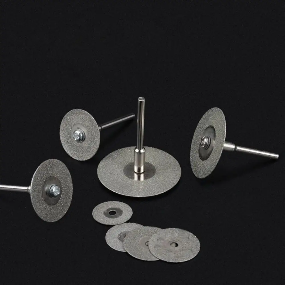 

10 шт./компл. мини-шлифовальный круг с оправкой, вращающийся инструмент, набор отрезных дисков, алмазный отрезной диск, алмазная пила