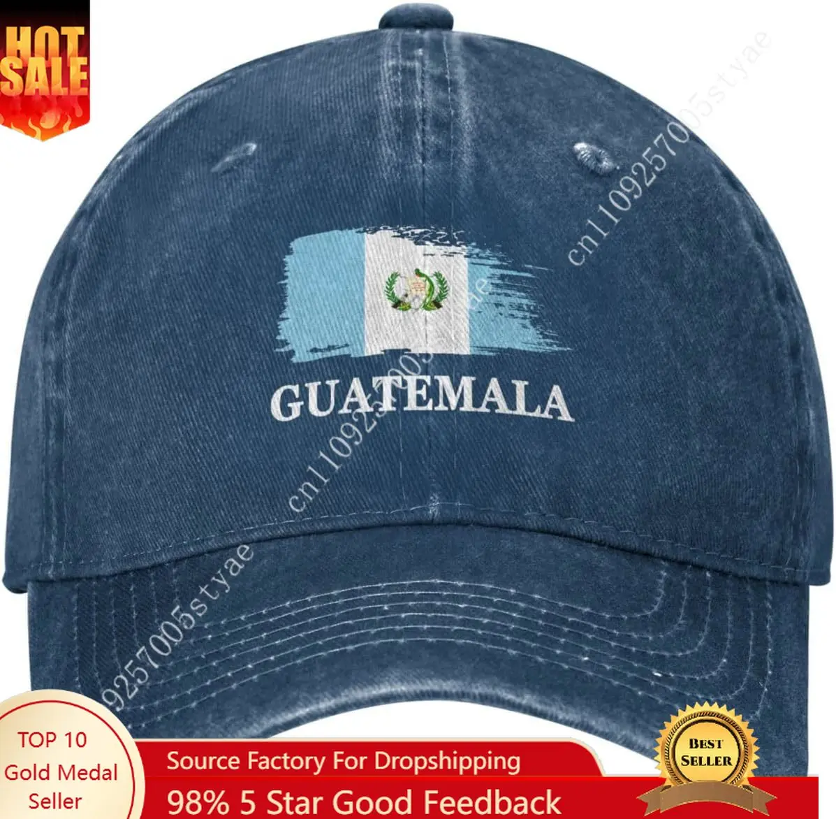 غواتيمالا غواتيمالا العلم قبعة رجل امرأة قبعة بيسبول موضة Sunhat قابل للتعديل قبعات للآباء قبعات سائقي الشاحنات للخارجية Snapback قبعة #1