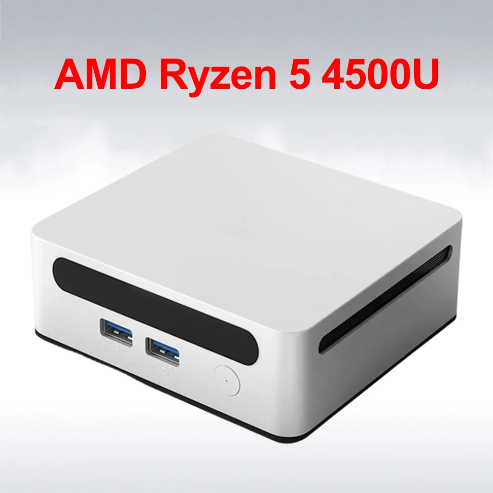 BitPC AMD Ryzen 5 4500U Mini PC 2 * DDR4 2 * M.2 SSD Windows 11 PRO WiFi6 BT 5.2 سطح المكتب مكتب كمبيوتر صغير ألعاب الكمبيوتر