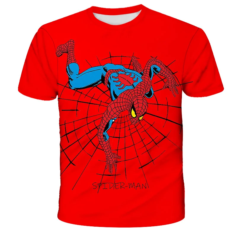 Marvel Super Hero Hulk T-shirt Boys Clothing Children\'s T-shirts Spiderman T Shirt Kids Tops Tees Summer Short Sleeve Tee