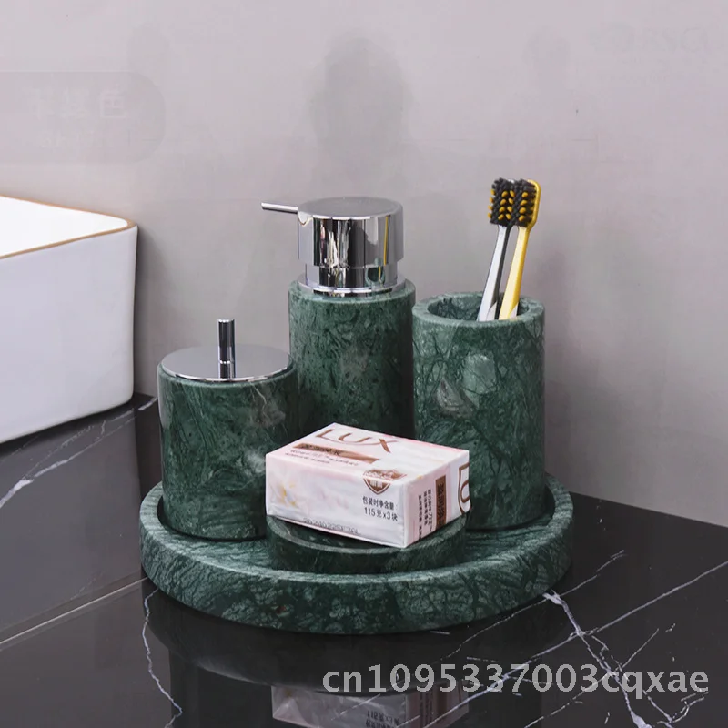 set-di-articoli-da-toeletta-da-bagno-in-marmo-verde-vassoio-per-lavabo-stile-inserti-da-3-4-pezzi-bottiglia-per-lozione-barattolo-di-tampone-di-cotone-marmo-naturale