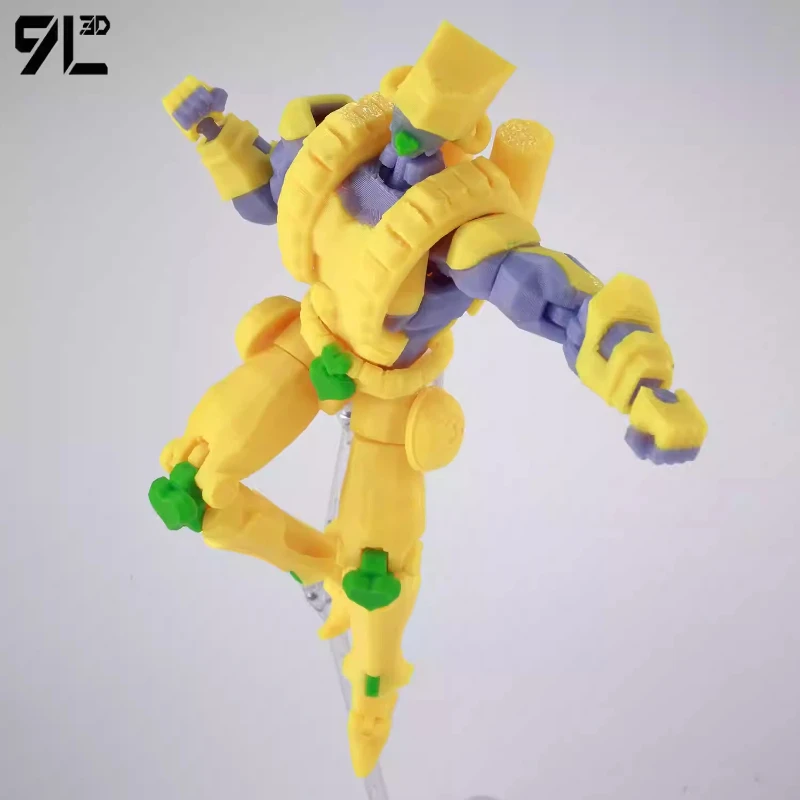 ジョジョ・ザ・ワールド-3dプリント製可動式アクションフィギュア-マルチジョイント可動タイタン13-ラッキー13-コレクタブルフィギュアオーナメント